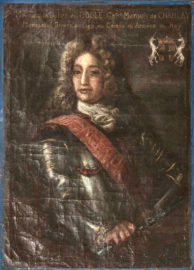 Portrait en peinture du Marquis de Champlay Portrait en peinture du Marquis de Champlay